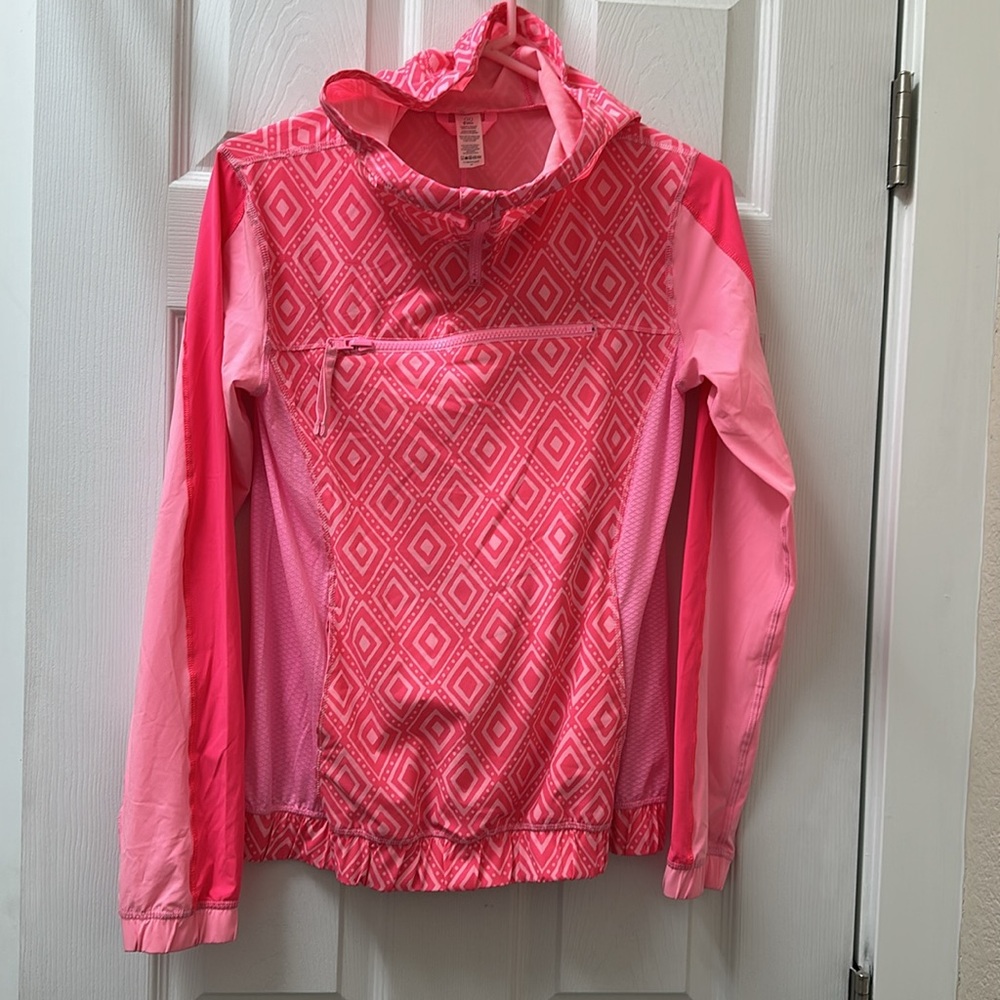 Ivivva Pack & Stash Pullover Windbreaker Jacket *Pink